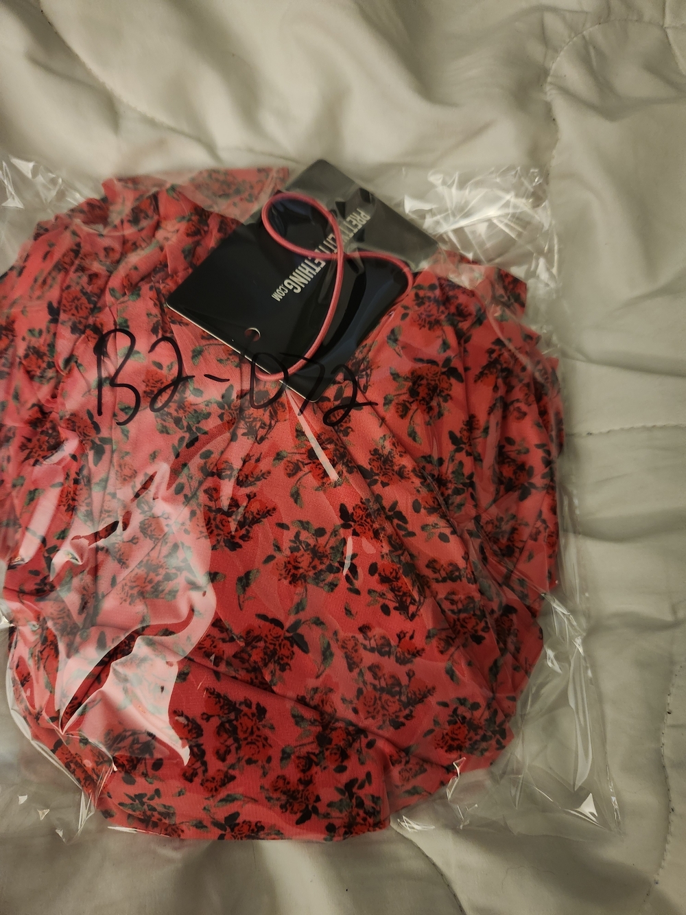 PrettyLittleThing Pink Floral Ruched Drape Midaxi Dress NWT Size 10 - Picture 11 of 11